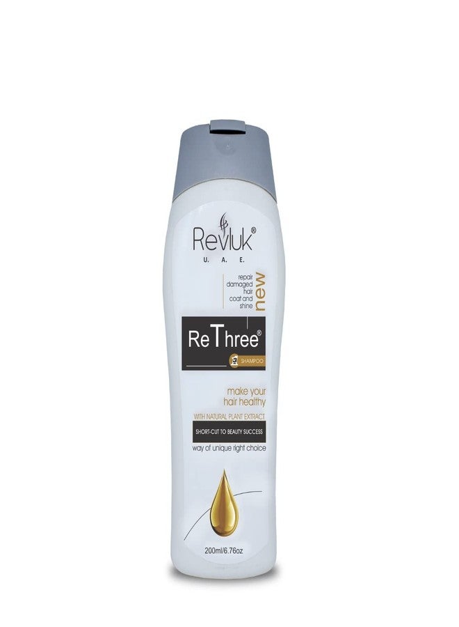 Revluk - Rethree Anti Dandruff & Hair fall Shampoo For Men & Women - Suitable For Dry Hair Scalp, Sulphate & Paraben Free 200 Ml - Image 1