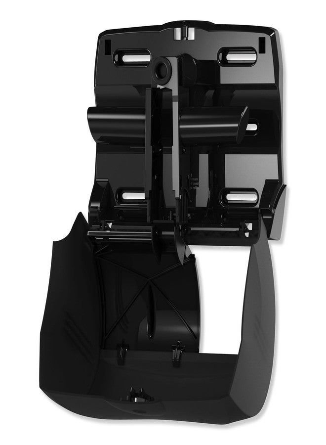 Wausau Tork Twin Bath Tissue Roll Dispenser for OptiCore, 11.06 x 7.18 x 8.81, Black (565728) - Image 4