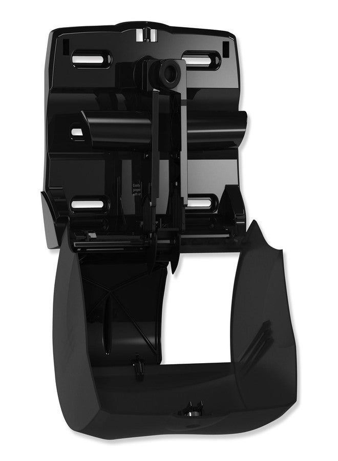 Wausau Tork Twin Bath Tissue Roll Dispenser for OptiCore, 11.06 x 7.18 x 8.81, Black (565728) - Image 5