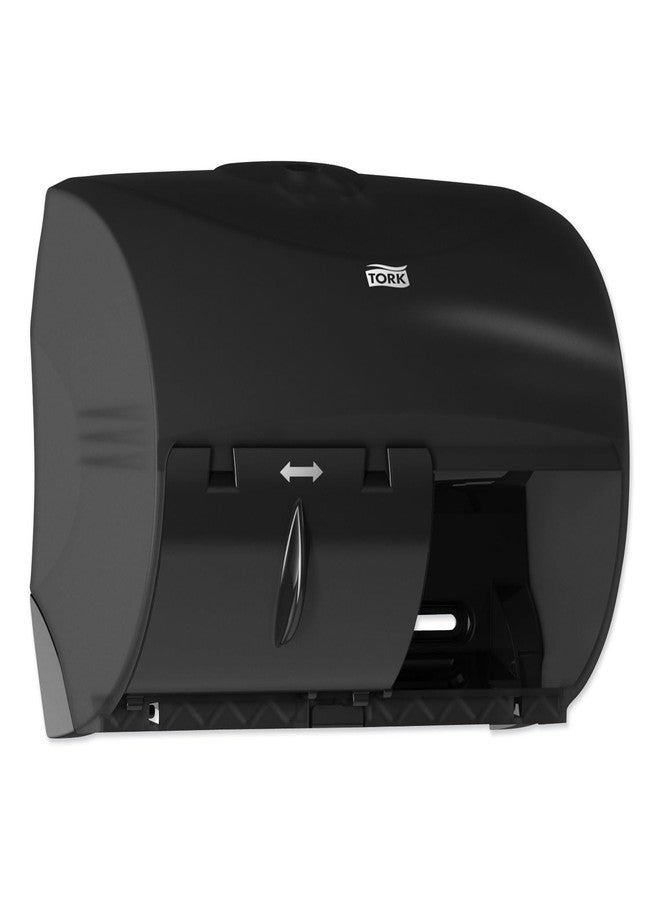Wausau Tork Twin Bath Tissue Roll Dispenser for OptiCore, 11.06 x 7.18 x 8.81, Black (565728) - Image 2