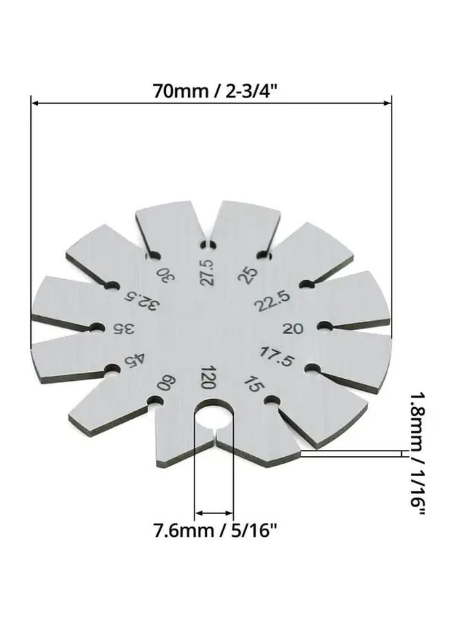 Stainless Steel Bevel Gauge Heavy Duty Angle Measuring Tool 15 to 120 Degrees - Image 4