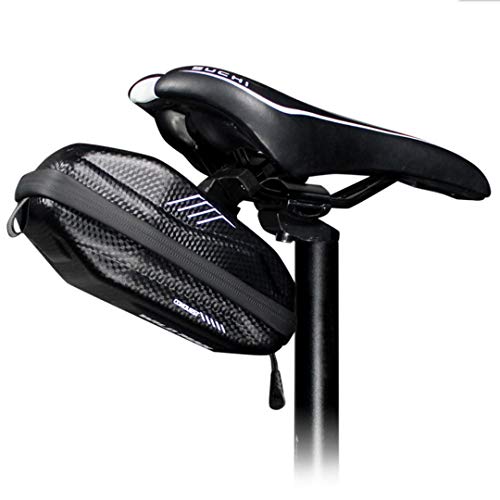 WILD MAN 0.8L Waterproof Fast Release Hard Shell Bike Saddle Bag Under Seat for Mountain Road MTB Bicycle Cycling - Image 1