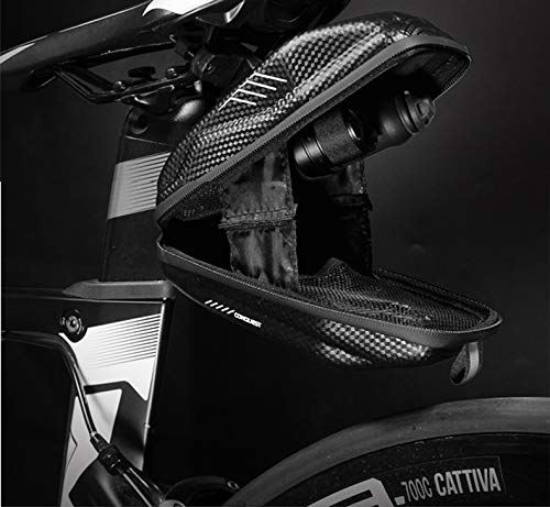 WILD MAN 0.8L Waterproof Fast Release Hard Shell Bike Saddle Bag Under Seat for Mountain Road MTB Bicycle Cycling - Image 5