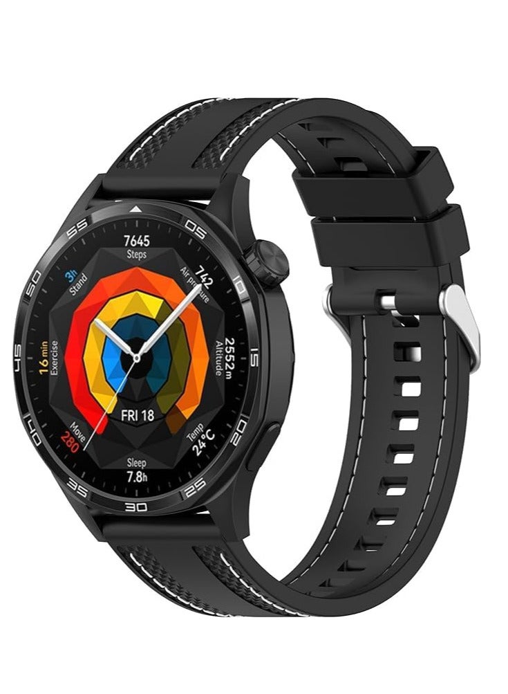 22mm Braid Nylon Silicone Strap For Watch GT5 22mm GT5 Runner - Image 1