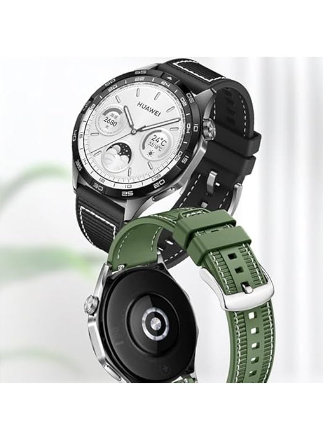 22mm Braid Nylon Silicone Strap For Watch GT5 22mm GT5 Runner - Image 4