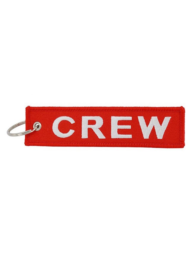 Embroidered Fabric Strap Keychain