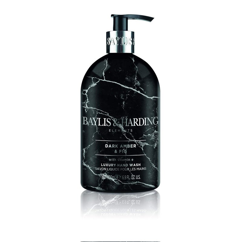 Baylis & Harding Baylis Harding Dark Amber Fig Elements Hand Wash 500 ml Pack of 1 Vegan Friendly - Image 2