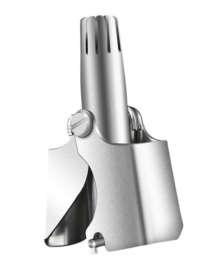Ru syanl Nose Hair Trimmer for Men Manual Stainless Steel Washable Nasal Hair Remover  - Image 2