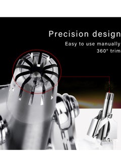 Ru syanl Nose Hair Trimmer for Men Manual Stainless Steel Washable Nasal Hair Remover  - Image 5