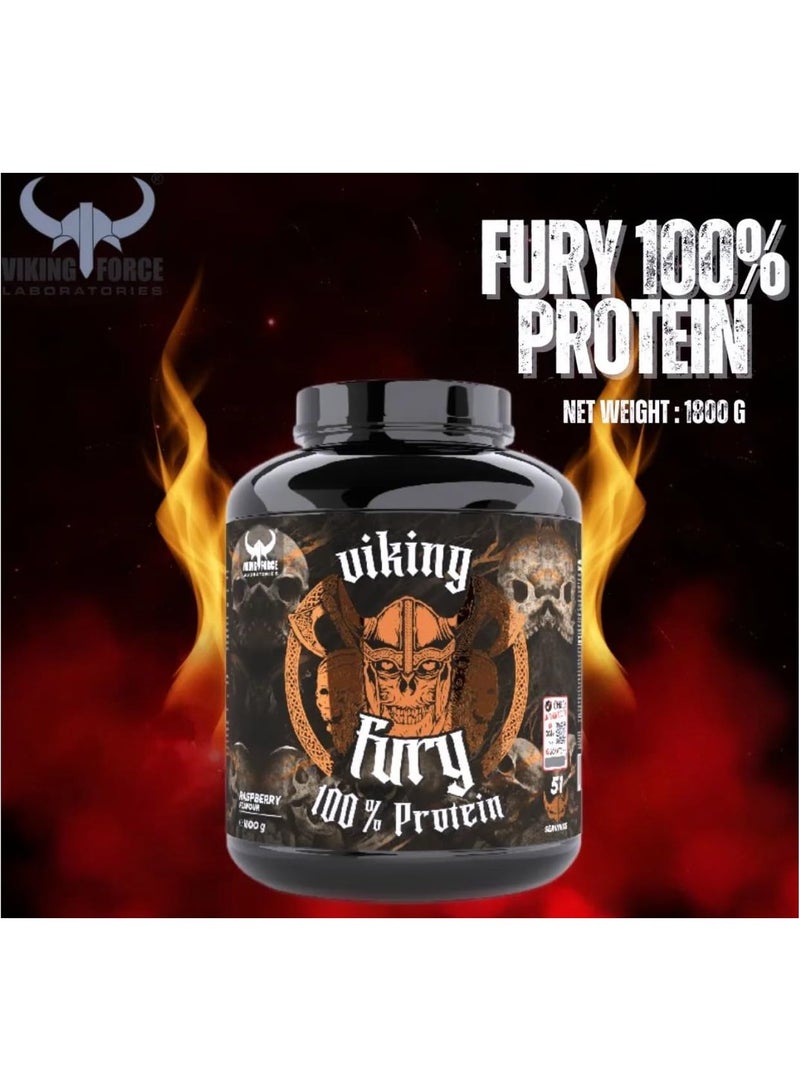 VIKING FORCE LABORATORIES Viking Fury 100% Protein Powder Vanilla Flavor – 1800g, 51 Servings – High-Protein Supplement for Muscle Growth - Image 2