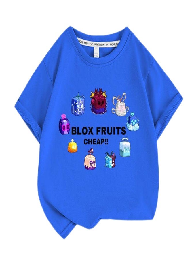 blox fruits Unisex Short Sleeve Stylish Top TShirt cotton Tee for Boys Girls Kid Children - Image 1