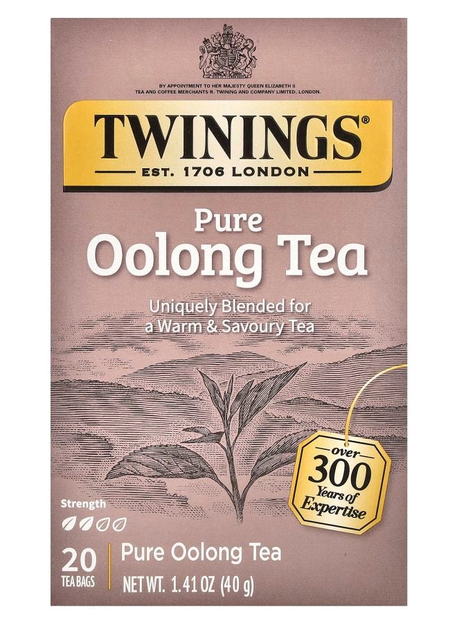 Pure Oolong Tea 20 Tea Bags 1.41 oz (40 g)