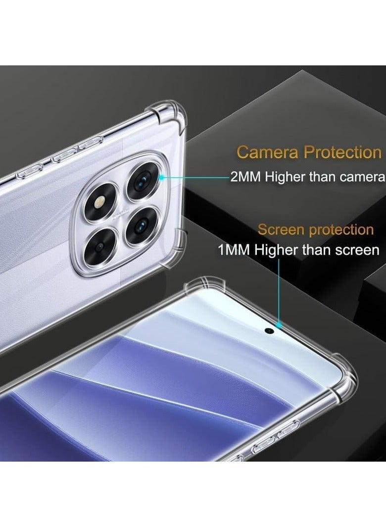 حافظة شفافة لهاتف شاومي ريدمي نوت 14 برو نحيفة جداً مصنوعة من TPU مع واقي زوايا ووسادة هوائية لحماية من السقوط ومضادة للصدمات والخدوش غلاف هاتف شفاف لريدمي نوت 14 برو - Image 2