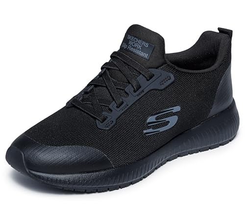 Skechers Women's Squad Sr Food Service Shoe Shoe, Black, 5.5 - Image 1
