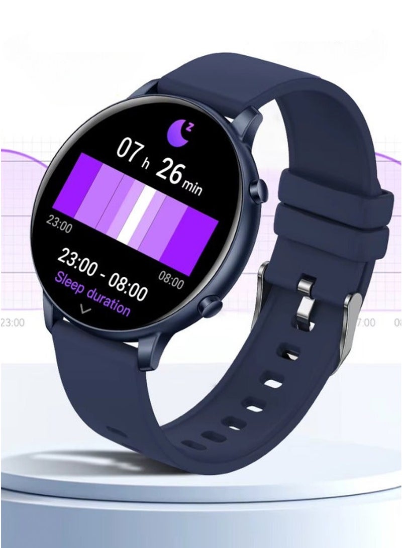 AOLON GTR Smart Watch Bluetooth Talk Heart Rate Blood Pressure DIY Wallpaper Sports Waterproof Smart Watch Blue - Image 1