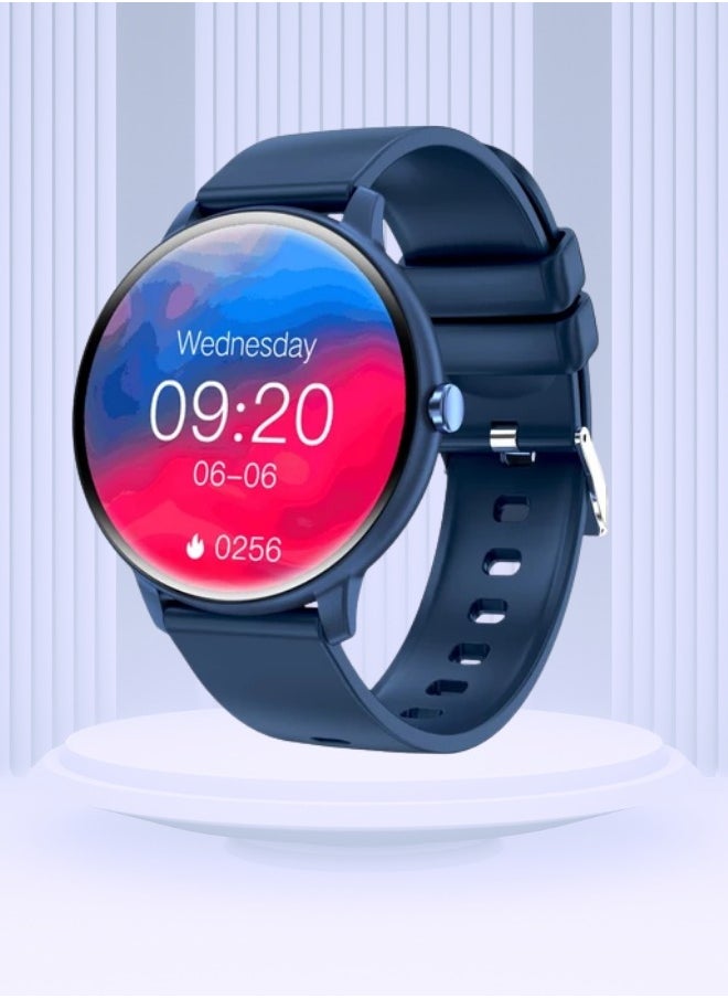 AOLON GTR Smart Watch Bluetooth Talk Heart Rate Blood Pressure DIY Wallpaper Sports Waterproof Smart Watch Blue  - Image 1