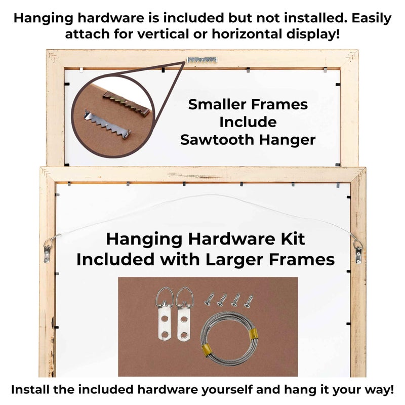The Simple Things 4x4 Small Shadow Box Picture Wooden Frame with White Acid-Free Backing UV Acrylic & Hanging Hardware - With 3/4" Usable Depth - Image 5