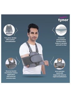 Shoulder immobilizer is one of the most effective designs to immobilize and support the dislocated shoulder. - pzsku/ZD915D4BADE49E93E803DZ/45/_/1670425595/456f2071-e0f9-49d6-b661-b729d4ce6c70