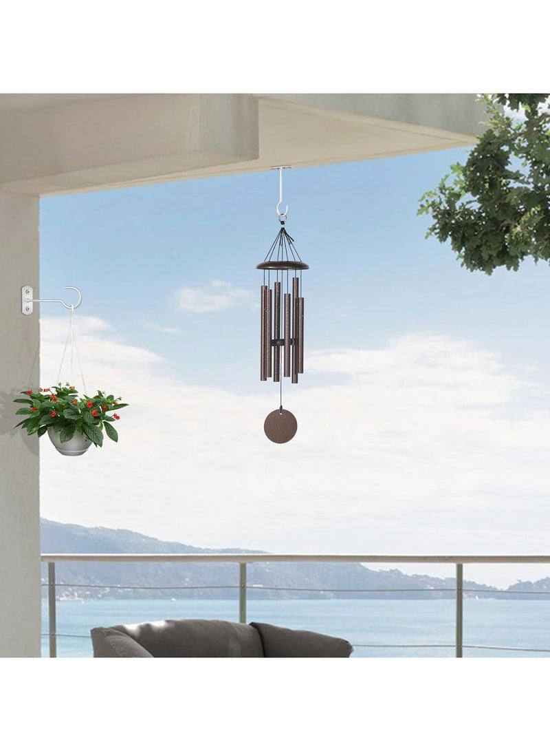 KASTWAVE 4Pack Hanging Plant Bracket, 6inch Metal Plant Hook Shepherds Hook Decorative Wall Plant Hanger for Hanging Lanterns Bird Feeder Flower Basket Home Decor - Image 4