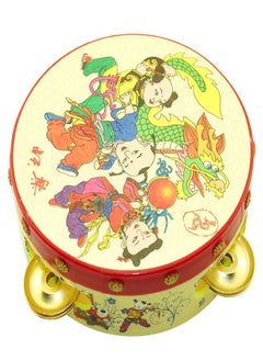 Children's Musical Instrument Hand Clap Bell Drum Hand Shake Drum Bell Baby Educational Toy