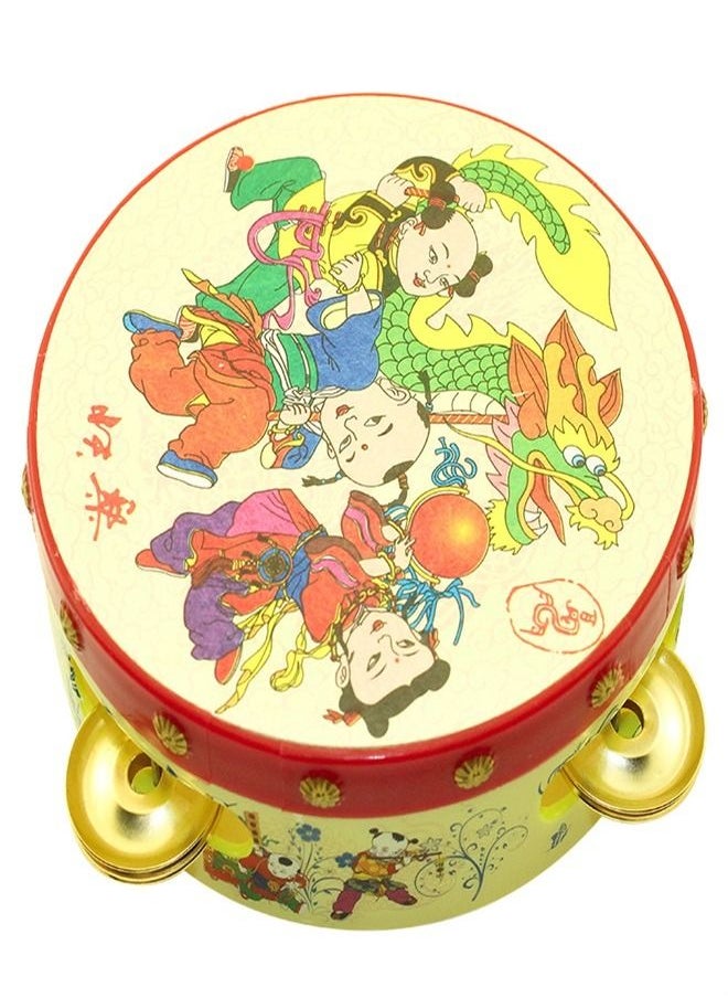 Generic - Children's Musical Instrument Hand Clap Bell Drum Hand Shake Drum Bell Baby Educational Toy - Image 1