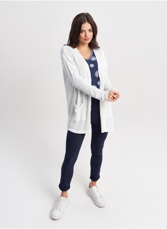 HaILYS - Hailys Women's Cardigan , White - Image 1
