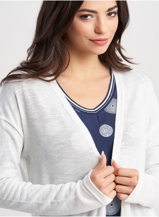 HaILYS - Hailys Women's Cardigan , White - Image 1
