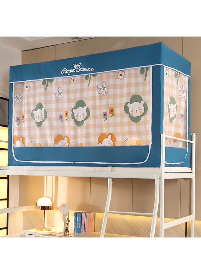 Bluejw University Dormitory Upper And Lower Bed Curtain Single-person Fully Enclosed Student Shading Bed Curtain Mosquito Net Integrated Bracket Three-door - Image 1
