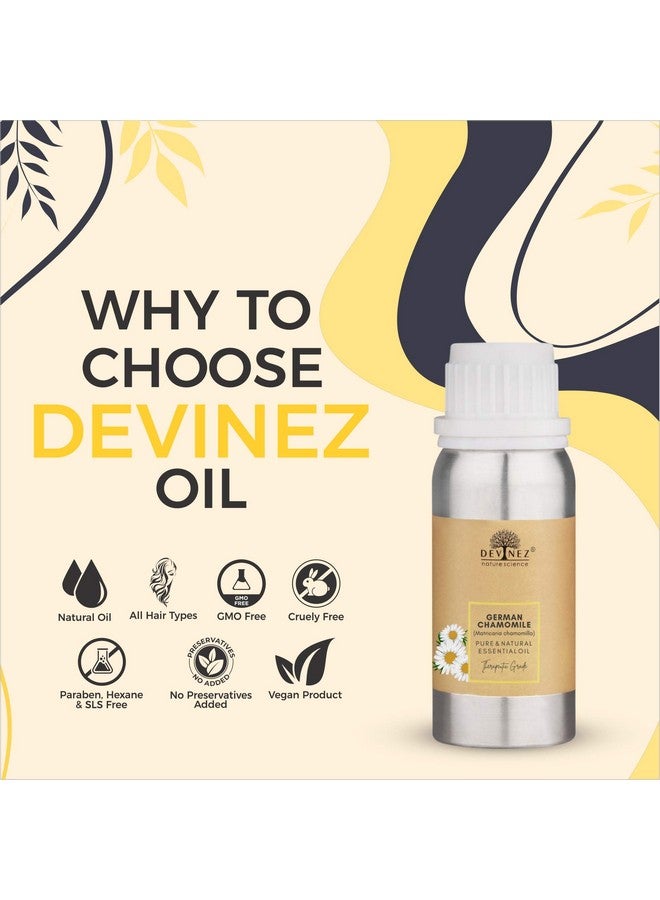 Devinez German Chamomile Essential Oil, 100% Pure, Natural & Undiluted, 100ml in Anodized Aluminum Bottle - Image 2