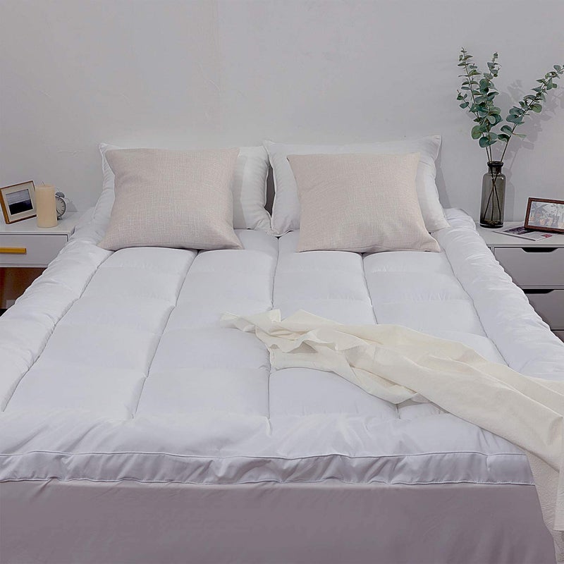 TUNDWAL'S TUNDWALS Soft 500 GSM Mattress PaddingTopper for Comfortable Sleep White 72x78inch - Image 5