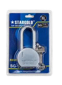 Stargold Padlock 65MM Iron Brass Body With 4 Keys  - Image 2