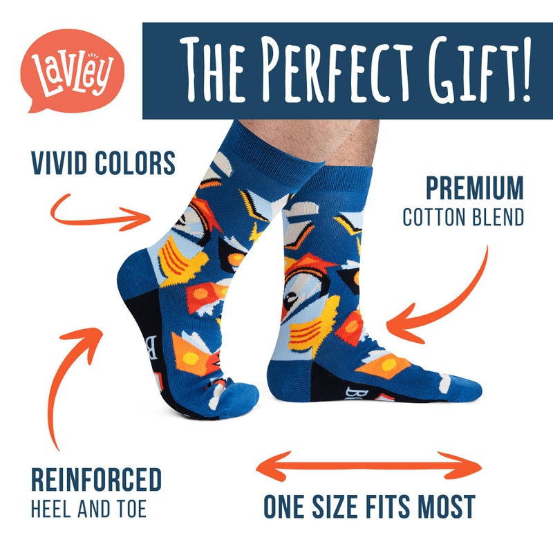 Lavley Book and Reading Socks for Adults - Funny Gifts for Reader - Unisex for Men and Women, One Size (US, Alpha, One Size, Regular, Regular, Sorry I'm Booked) - Image 4