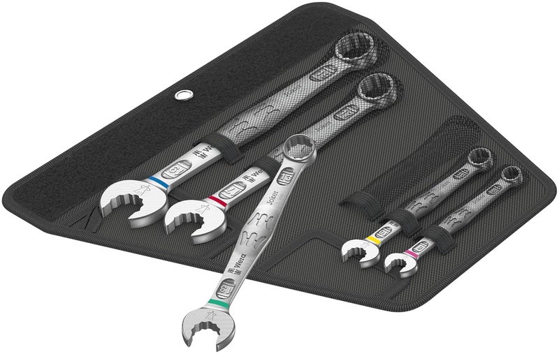 Wera 6003 Joker 5pc Combo Wrench Set Metric in Textile Pouch  - Image 1