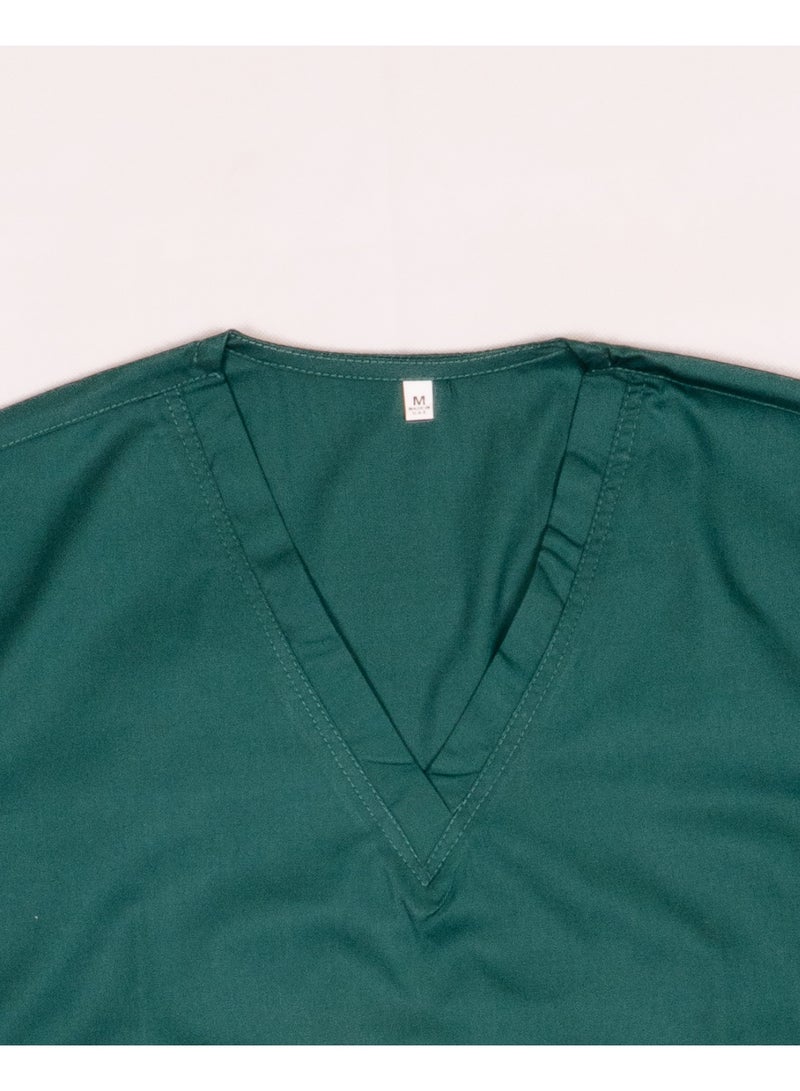 Nanny Tag V-Neck Scrub Suit | Premium Stretchable Medical Uniform with Utility Pockets - Image 4