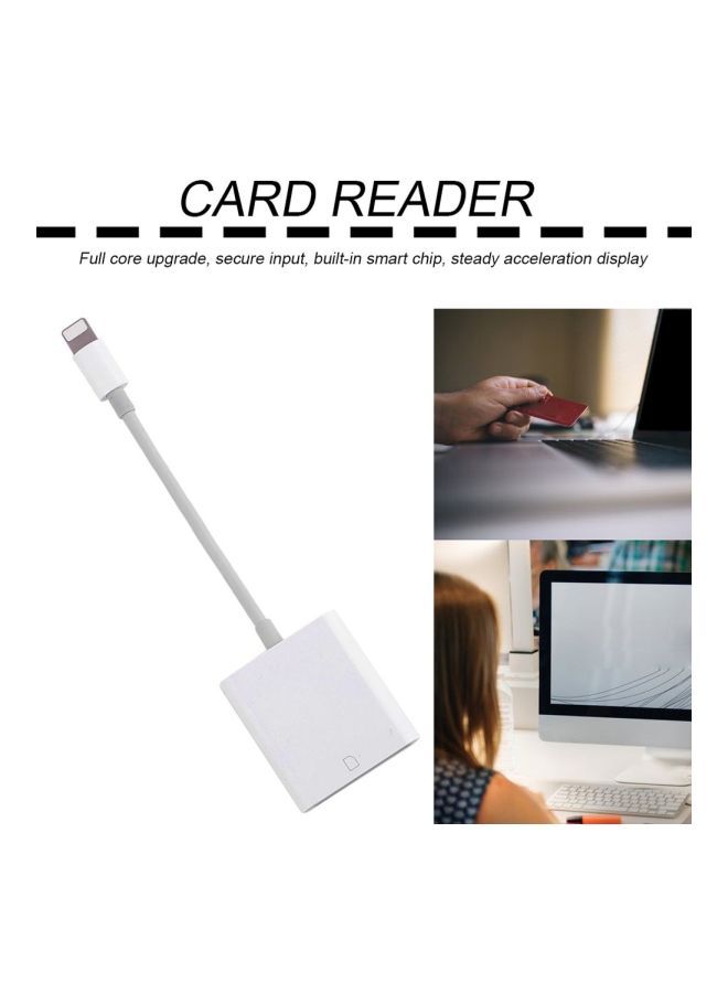 NIBEMINENT Memory Card Reader Adapter For Apple iPhone White  - Image 5