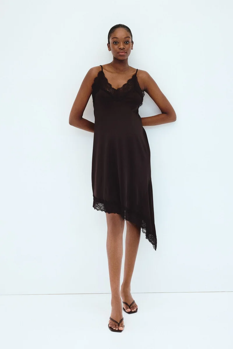 H&M MAMA Lace-trimmed strappy dress