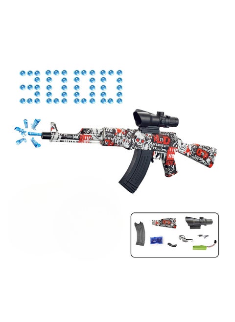 AK47 Toy Gun Sniper Rifle with Soft Bullet Shell Ejecting Blaster,Realistic AK-47 Kids Toy Set, Safe Foam Dart Shooter with Accessories