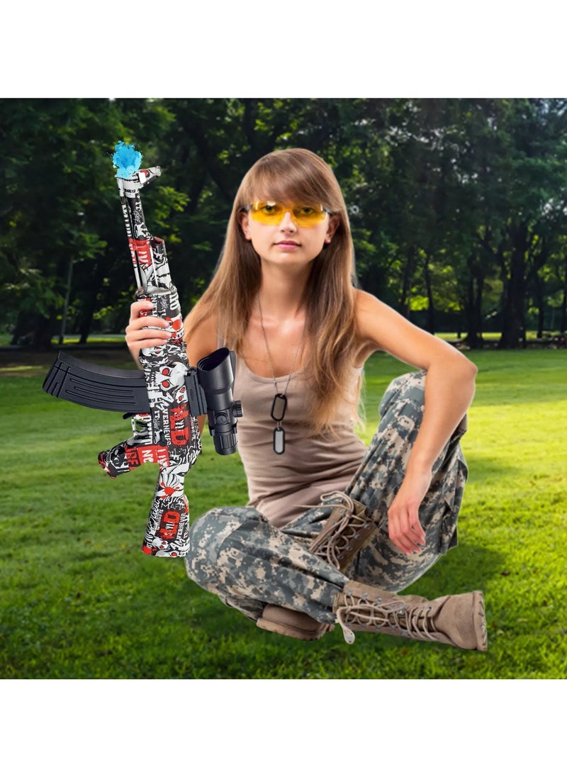 AK47 Toy Gun Sniper Rifle with Soft Bullet Shell Ejecting Blaster,Realistic AK-47 Kids Toy Set, Safe Foam Dart Shooter with Accessories