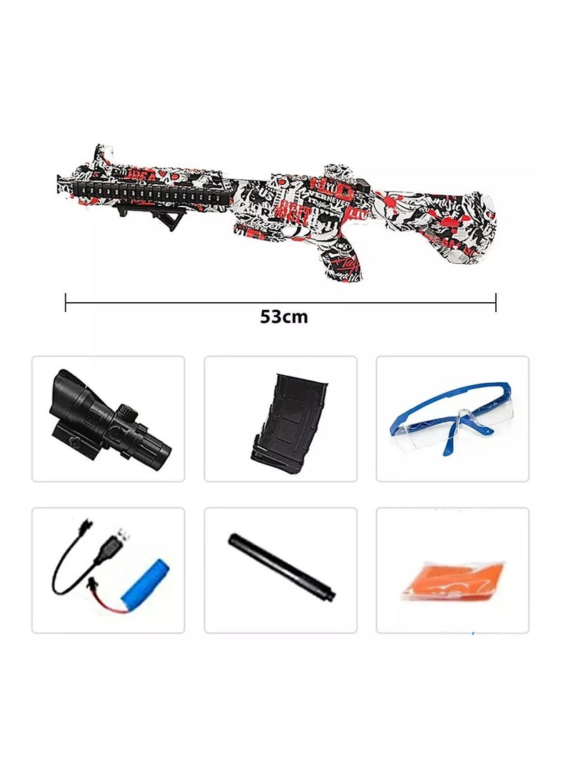 AK47 Toy Gun Sniper Rifle with Soft Bullet Shell Ejecting Blaster,Realistic AK-47 Kids Toy Set, Safe Foam Dart Shooter with Accessories