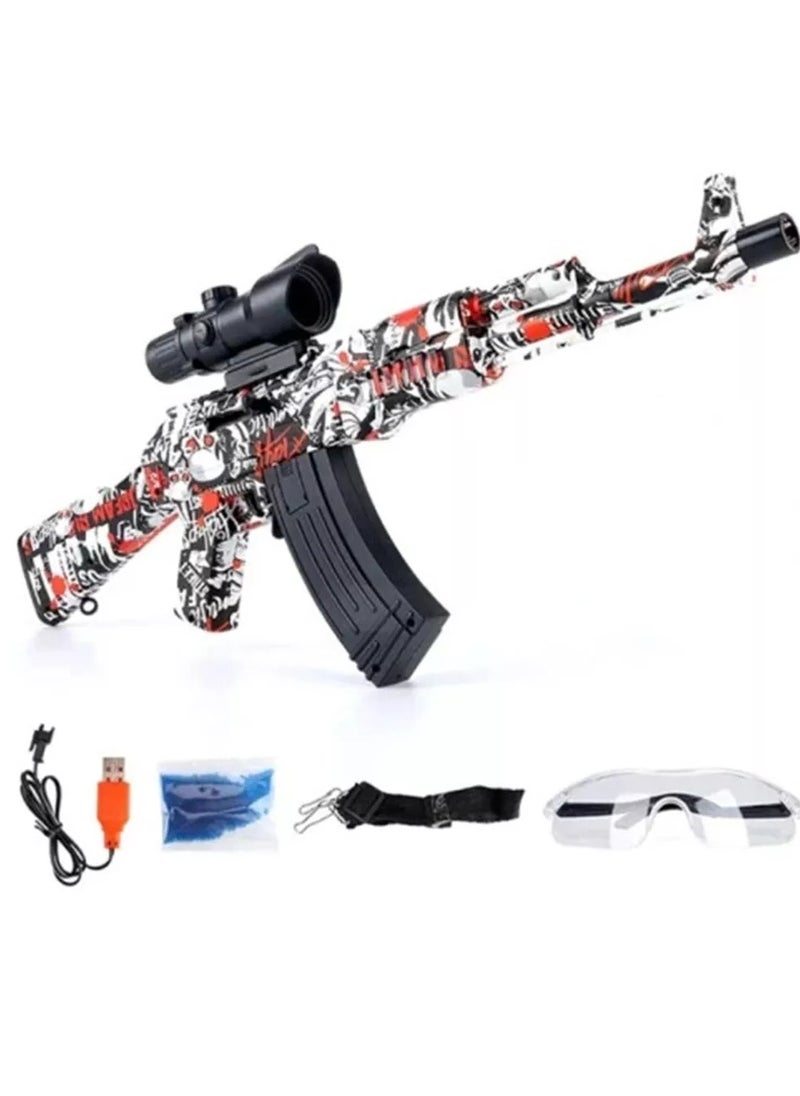 AK47 Toy Gun Sniper Rifle with Soft Bullet Shell Ejecting Blaster,Realistic AK-47 Kids Toy Set, Safe Foam Dart Shooter with Accessories