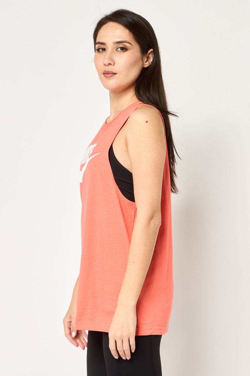 Nike Women Sportswear Fit Training Tank Top, Peach - Image 4