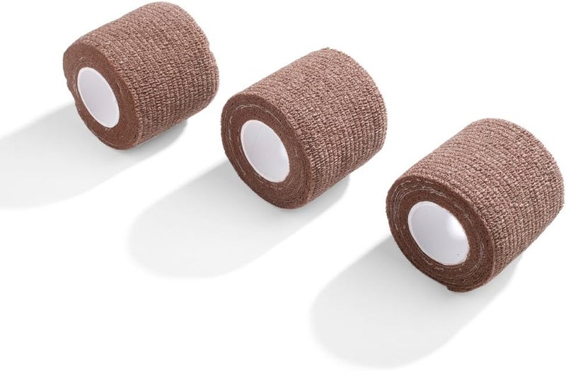 MediChoice NonSterile Cohesive Bandage 2 x 5 Yards Self Adhesive Breathable First Aid Roll for Sprains  Swelling CBN1002 Tan Box of 12 - Image 1
