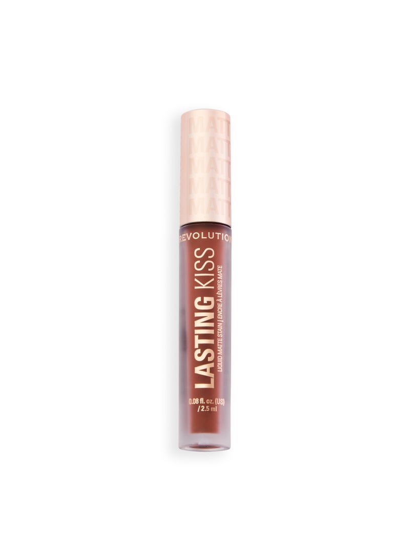 REVOLUTION Makeup Revolution Lasting Kiss Liquid Lipstick – Long-Lasting Matte Suede Nude - Image 1