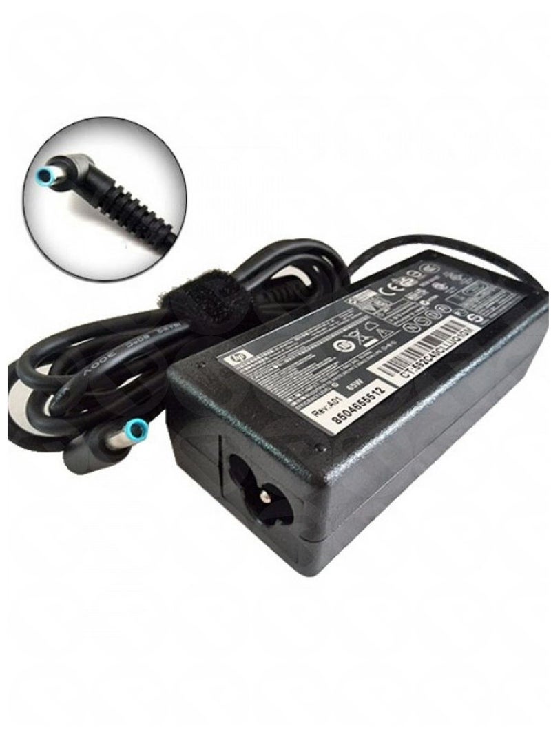 Salab Replacement 3.33A 65W 4.5X3.0 Blue Tip Laptop Ac Adapter Charger For Hp Black - Image 1