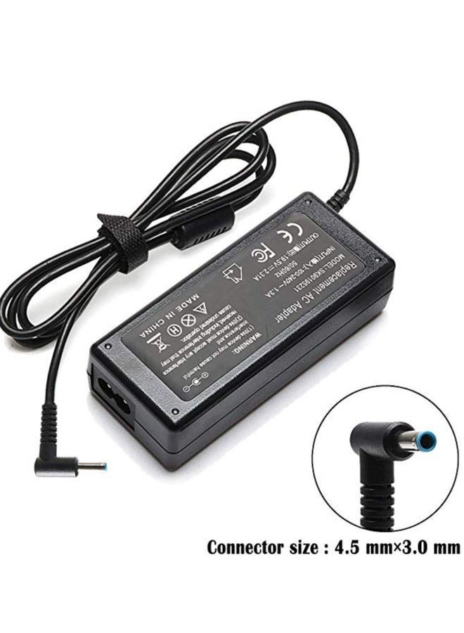 Salab Replacement 3.33A 65W 4.5X3.0 Blue Tip Laptop Ac Adapter Charger For Hp Black - Image 2