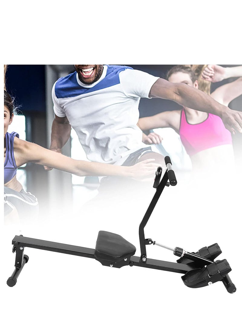 الكوتش آلة التجديف المنزلية، متعددة الوظائف وقابلة للطي وقابلة للتعديل، آلة تجديف هوائية للياقة البدنية المنزلية مع مؤشرات رقمية لصالات الألعاب الرياضية الخاصة وتدريبات القوة - Image 2