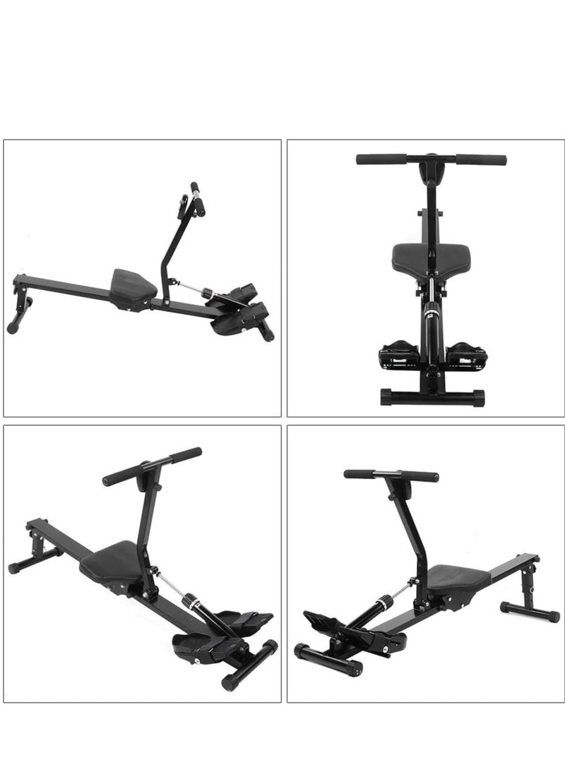 الكوتش آلة التجديف المنزلية، متعددة الوظائف وقابلة للطي وقابلة للتعديل، آلة تجديف هوائية للياقة البدنية المنزلية مع مؤشرات رقمية لصالات الألعاب الرياضية الخاصة وتدريبات القوة - Image 4