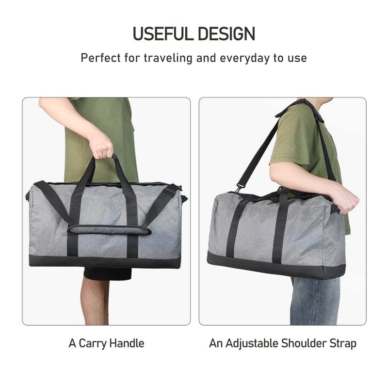 FIREDOG Smell Proof Duffle Bag, Large Smell Proof Bag for Travel Storage(21.5â€x10â€x12â€) - Image 4