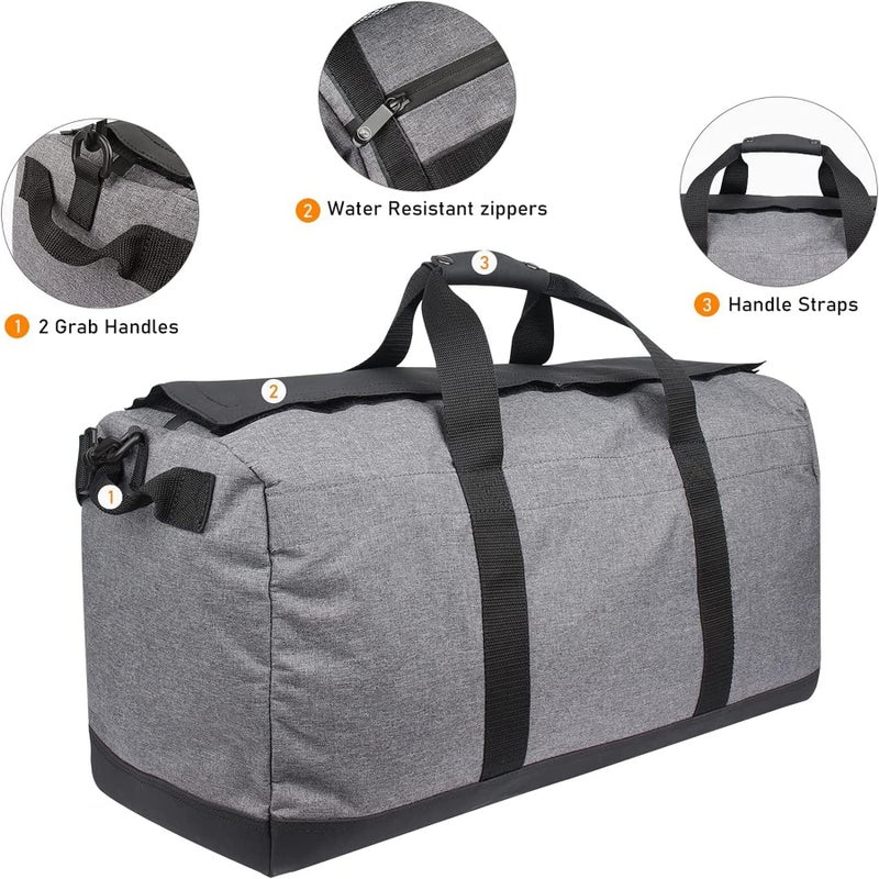 FIREDOG Smell Proof Duffle Bag, Large Smell Proof Bag for Travel Storage(21.5â€x10â€x12â€) - Image 3
