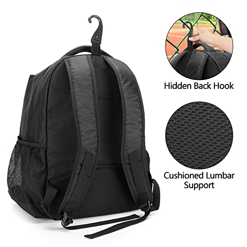DSLEAF Tennis Bag for Men/Women to Hold 2 Rackets, Tennis Backpack with Separate Shoe Space for Tennis Sport - Image 4